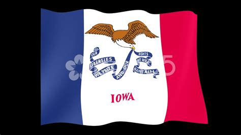 Iowa Flag Waving