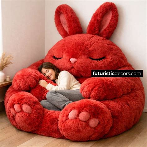 Bunny Shaped Bean Bag | Pink, Yellow & More Adorable Variations