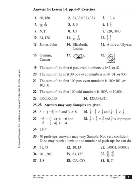 Geometry Worksheet 1.1 Answer Key 的图像结果