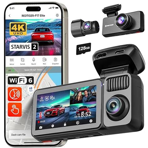 REDTIGER F17 Elite 4K 3 Channel Dash Cam for Car, STARVIS 2 IMX678 ...