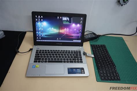 เปลี่ยนคีย์บอร์ด ASUS K450J กดไม่ติด คีย์บอร์ดเสีย แป้นพัง วิ่งเอง แป้น ...
