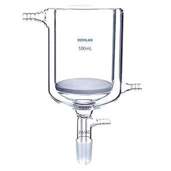 DONLAB EEN0150 150mL Jacket Filter Funnel, Medium Frit, Glass Buchner ...