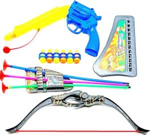 Dynamic Retail Global Gun Toys for Boys With Bullets, Archery Bow ...