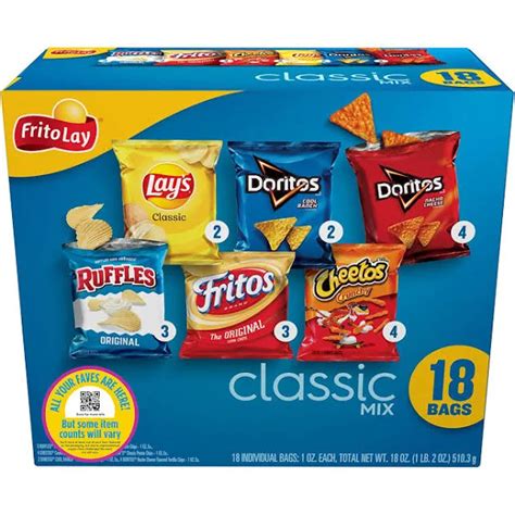 Buy Frito Lay Classic Mix - 18 pack, 1 oz bags at Ubuy India