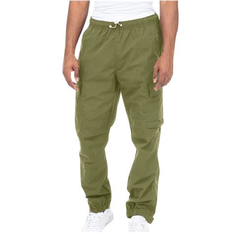 jsaierl Mens Cargo Pants Big and Tall Multi Pockets Pants Work Tactical ...