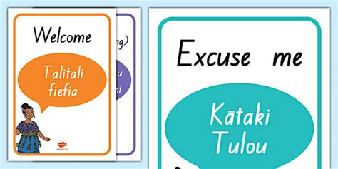 Greetings In Tongan Language Display Posters - Twinkl NZ