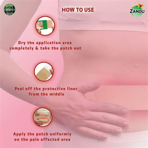 Zandu Pain Relief Patch for Cramps | Long lasting relief | Ayurvedic herbs