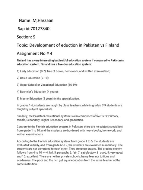 Image result for Example of Assignment PDF