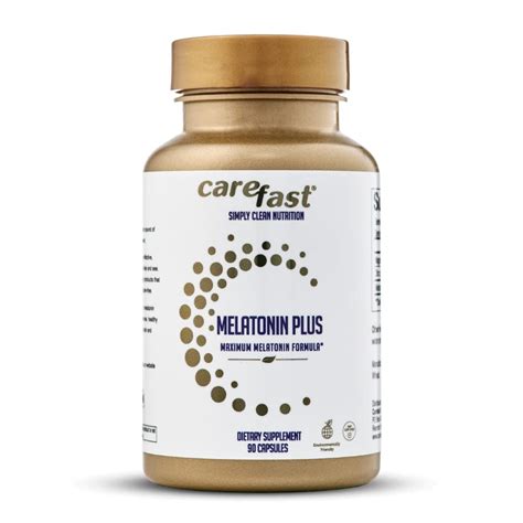 Buy CAREFAST Melatonin Plus Extra Strength High Dose Supplement - 60mg ...