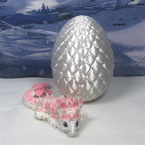 Amazon.com: Generic 3D Printed Baby Dragon with Dragon Egg, Articulated ...
