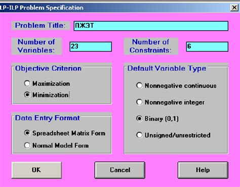 Image result for Setting Up a Linear Programming Problem