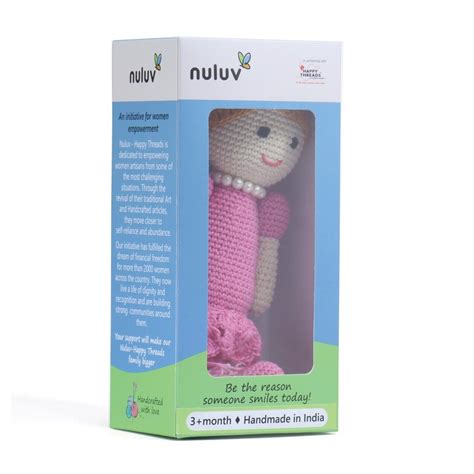 Nuluv Happy Threads Neckless Doll Dark Pink 3Y+
