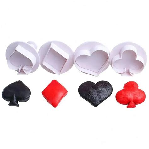 4 PC Poker Shape Plunger Cutter