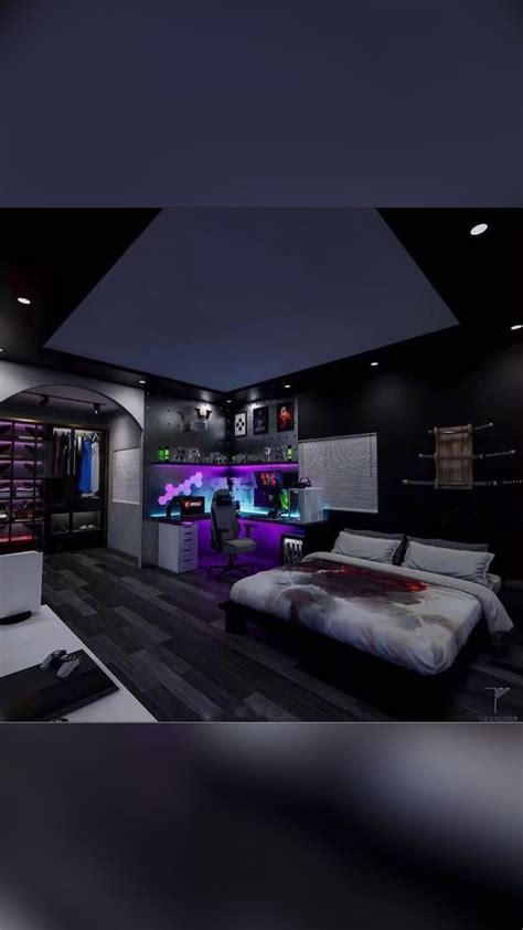 Gaming Room Setup Decor Ideas - PC Gaming Setup, Dual Monitor Gaming ...