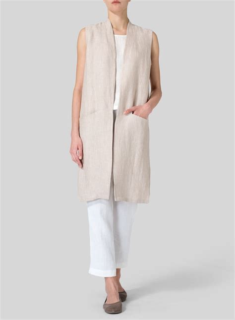 Women's Linen Vest And Pants Set at Elijah Elliston blog