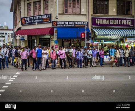 July 9, 2017 - Singapore, Singapore - Guest workers from the Indian sub ...