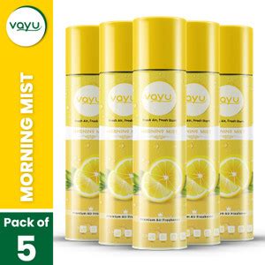 Vayu Air Freshner Room Spray Morning Mist Flavour (Pack of 5) Spray ...