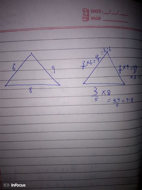 Draw a triangle ABC with sides 6 cm, 8 cm and 9 cm and then construct a ...