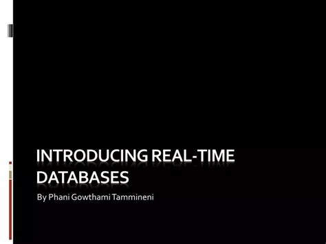 Image result for Technologies and Examples of Real-Time Databases
