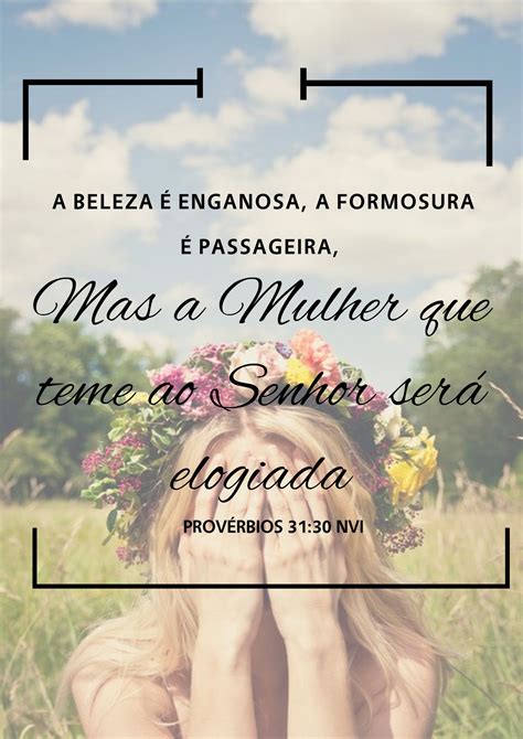 Provérbios 31:30, Garota Cristã, Poster, Palavra de Deus, Bible Quotes ...