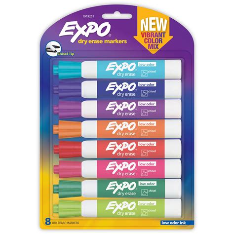 Expo Dry Erase Markers Chisel Tip - 5 CT - Walmart.com
