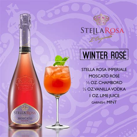 Stella Rosa Wines original cocktail recipe: Winter Rosé. -- Combine 1 ...