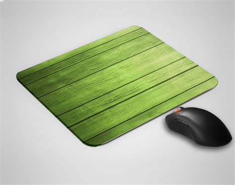 Harshi Colorful Wood Design Lines Green Designer Mousepad for Laptop ...