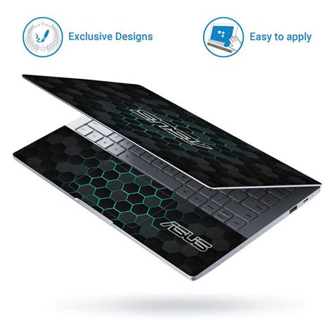 Full Panel Laptop Skin - Asus Black Honeycomb – SkinsLegend
