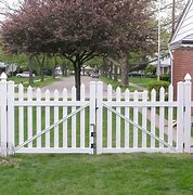 Image result for Vinyl Fence Double Gate