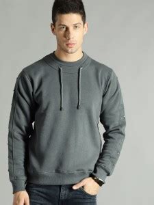 Roadster Full Sleeve Solid Men Sweatshirt - Buy Roadster Full Sleeve ...