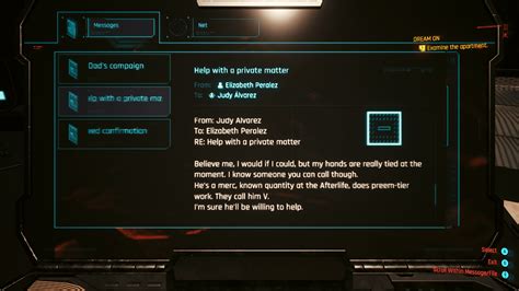 Aw, Judy was the one who recommended us. : r/cyberpunkgame