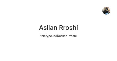 Asllan Rroshi — Teletype