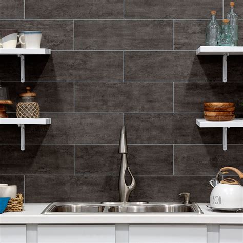 Vinyl Tile Backsplash Ideas Vamos Tile 10 Sheet Backsplash Peel And