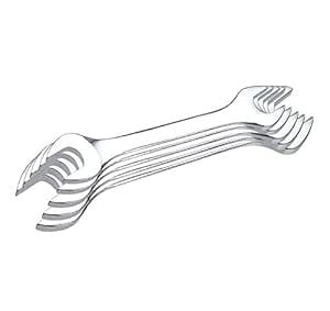 Venus VW-5L Chrome Vanadium Steel Double Ended Open Jaw Spanner Set ...