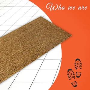 Buy Onlymat Natural Coir Solid Brown Rectangular Door Mat, Waterproof ...