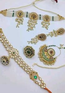 ramimitation Alloy Gold-plated Green Jewellery Set Price in India - Buy ...