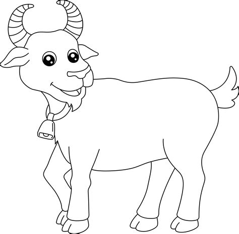 Printable Goat Coloring Page Sketch Coloring Page