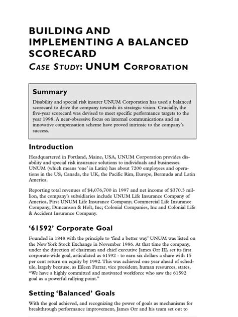 Balanced Scorecard Case Study 的图像结果