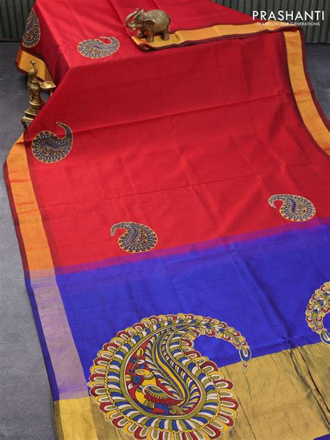 Silk Cotton Kalamkari – Prashanti Sarees