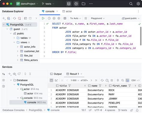 How to Use Datagrip 的图像结果
