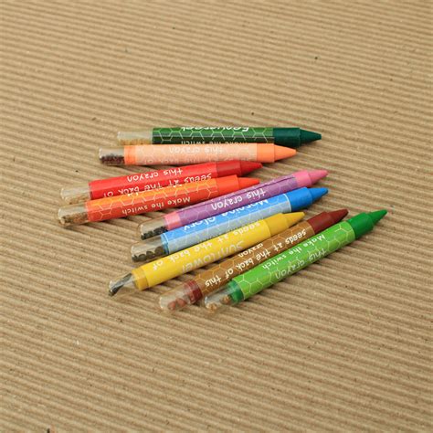 Buy Recycled paper seed crayons & color pencils Online in India