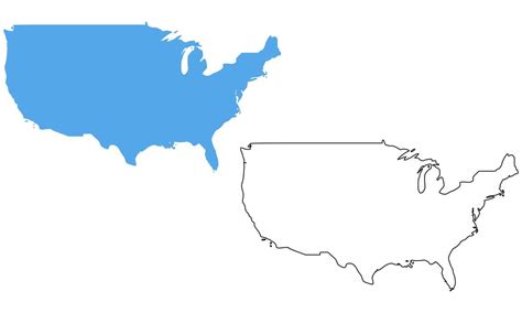 USA Outline Map 的图像结果