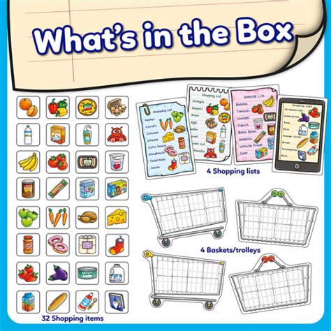 Printable shopping lists food learning preschool activity – Artofit