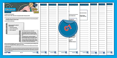 C1 Advanced (CAE) - Writing Parts 1 and 2 (Education)