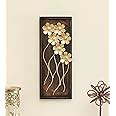 Vedas Gold Metal & MDF Piper Leaf Wall Frame Wall Decor Hanging Mounted ...