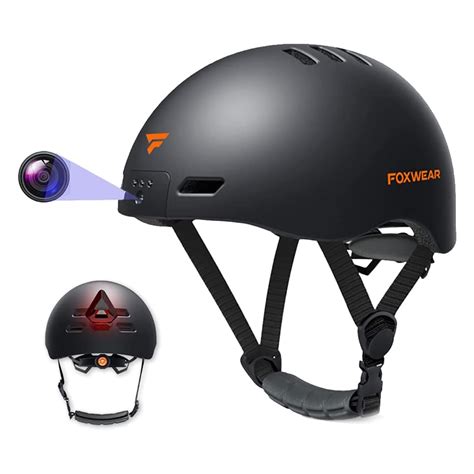 V6s Smart WiFi Bike Helmet with GPS Tracker, Helmet with Full HD 1080P ...
