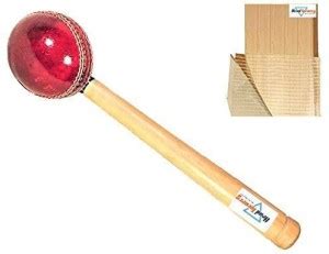 HeadTurners Leather Ball Cricket Bat Wooden Mallet Hammer for Knocking ...