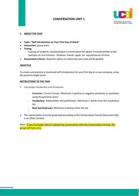 Conversation Unit Example 的图像结果