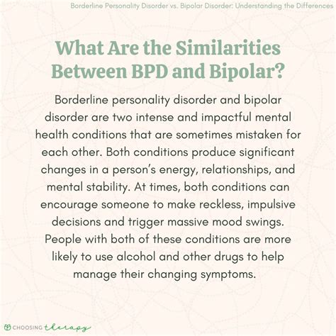 What Is The Difference Between Borderline Personality Disorder And ...