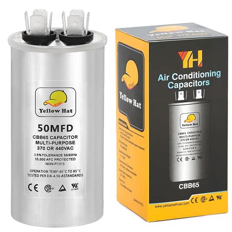 Capacitor for Air Conditioner 50 UF MFD 370 or 440 | Ubuy India